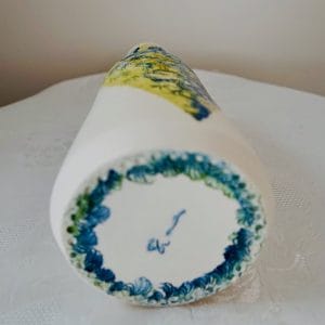 Vase artistique en céramique (grès) « écailles marines »